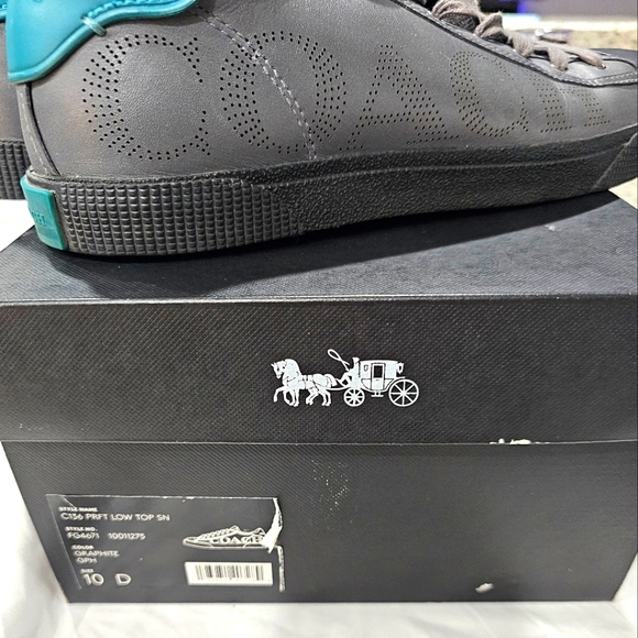 Coach Other - Mens Coach Perforated Leather Shoes Sz10